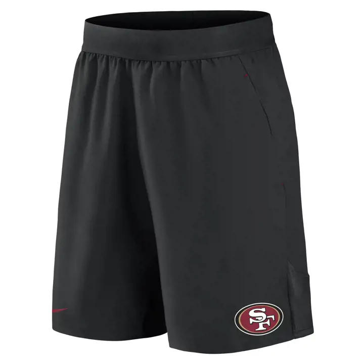Short tissé extensible NFL San Francisco 49ers 22 noir