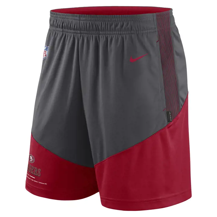 Short en maille Nike Dri-FIT NFL San Francisco 49ers 22 GRIS