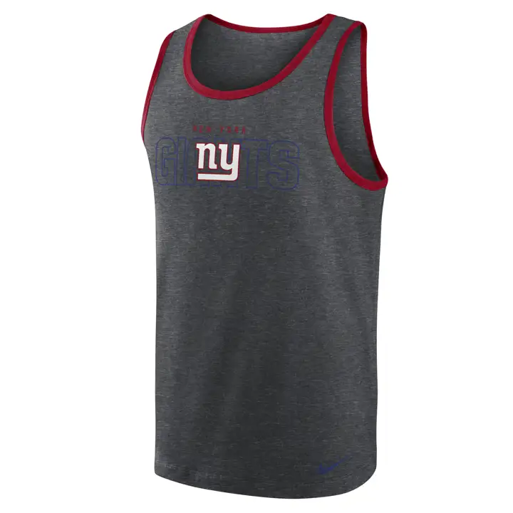 New York Giants NFL Team Stack Tank 22 GRY