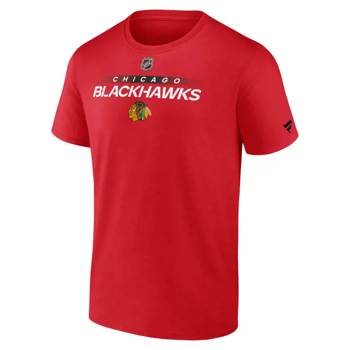 T-shirt Pro Prime authentique des Blackhawks de Chicago LNH ROUGE