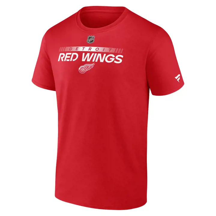 T-shirt authentique Pro Prime des Red Wings de Détroit LNH ROUGE