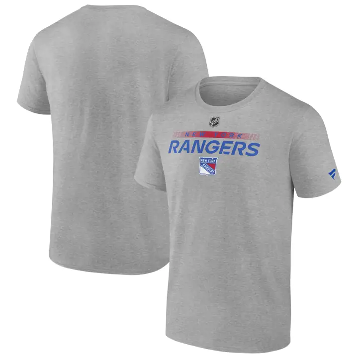 T-shirt authentique pro prime NHL des Rangers de New York GRY