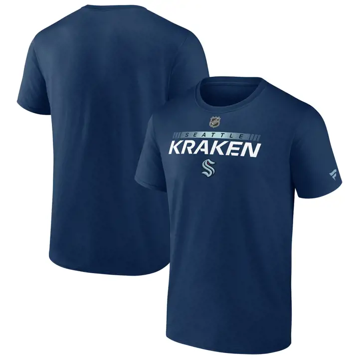T-shirt Seattle Kraken LNH authentique Pro Prime BLEU MARINE