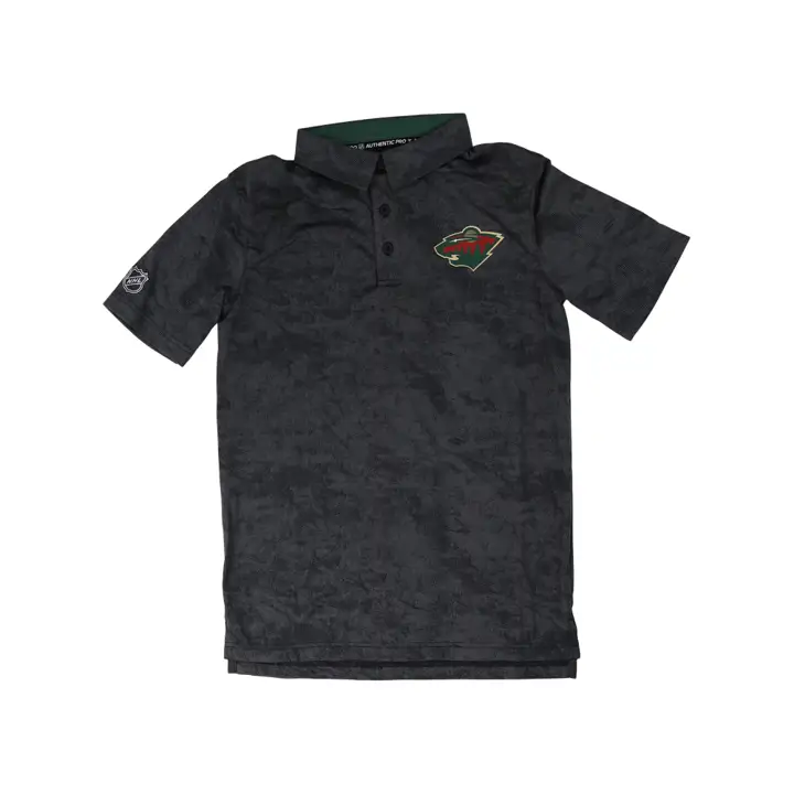 Polo de performance Minnesota Wild LNH RINK noir