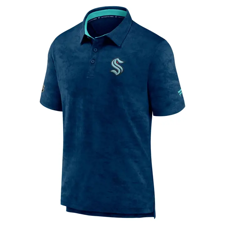 Seattle Kraken LNH Polo de performance RINK marine