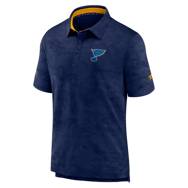 Polo de performance NHL RINK des Blues de St. Louis BLEU MARINE