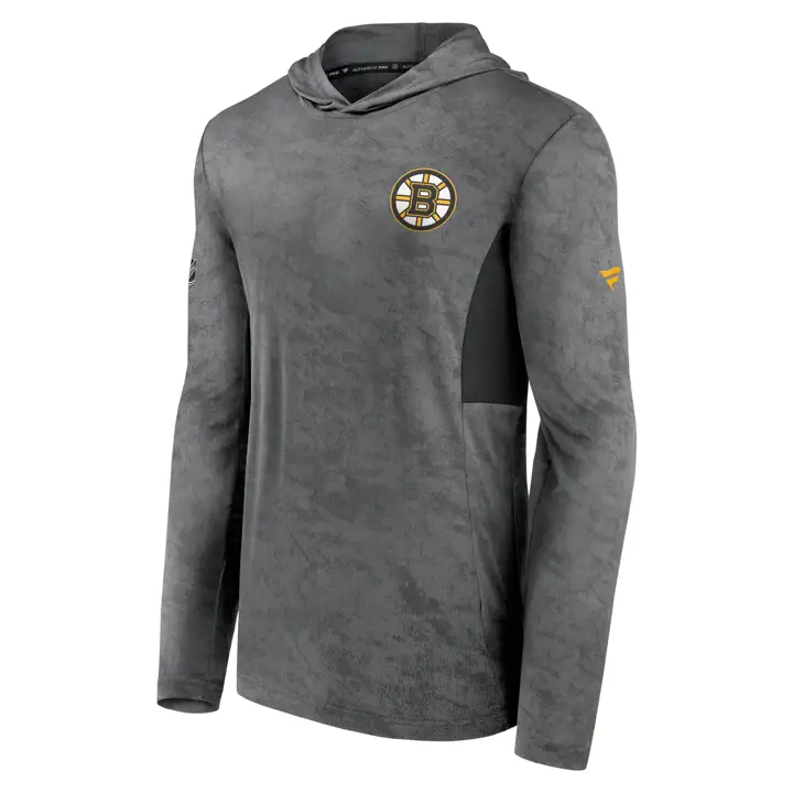 Boston Bruins LNH CHANDAIL Léger à Capuchon Camouflage Noir