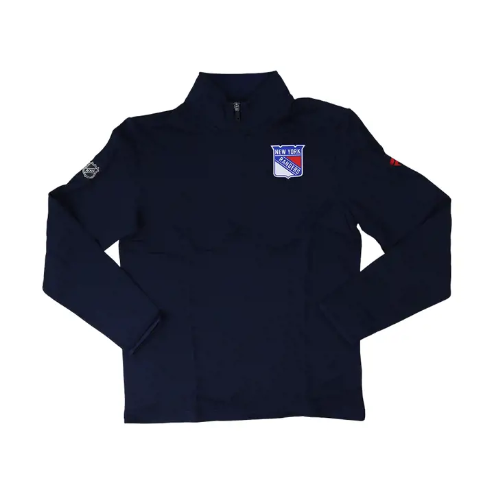 Polaire 1/4 Zip LNH RINK des Rangers de New York BLEU MARINE