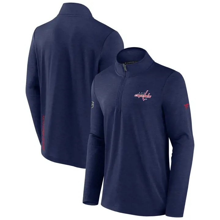 Washington Capitals LNH Polaire 1/4 zip BLEU MARINE
