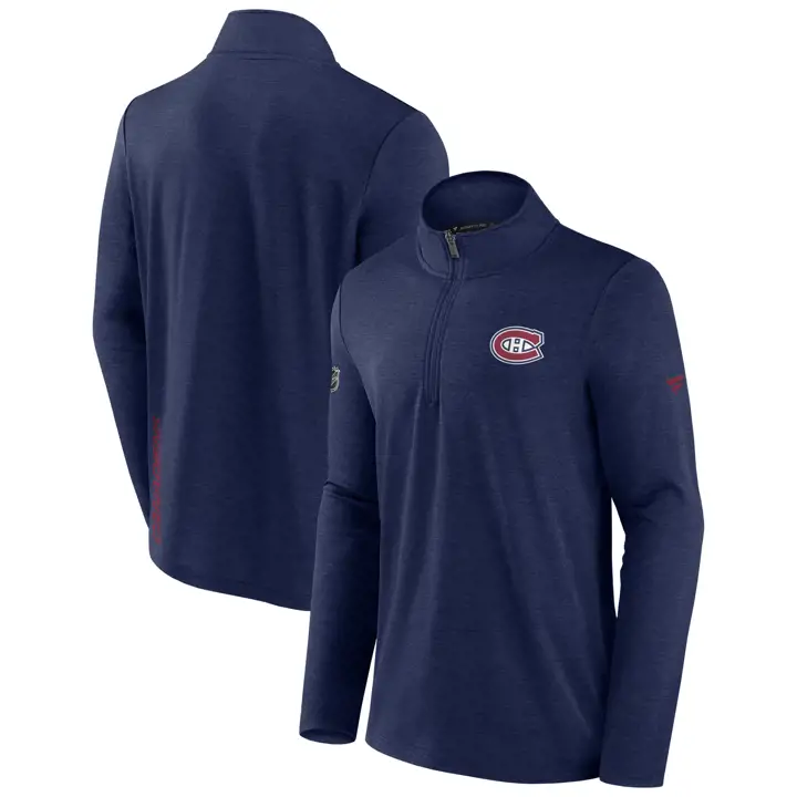 Polaire 1/4 Zip LNH Montréal Canadiens Marine