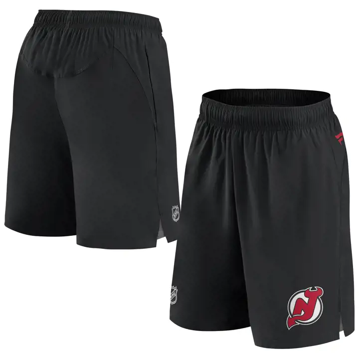 Short technique des Devils du New Jersey NHL, noir