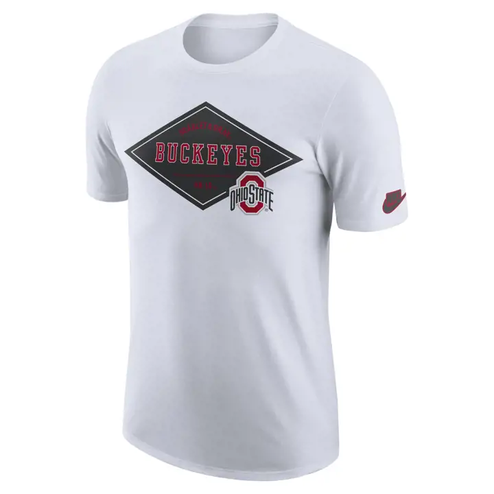 T-shirt moderne de légende NCAA OHIO STATE BUCKEYES 22 blanc