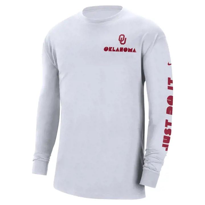 T-shirt à manches longues Oklahoma Sooners NCAA Max90 Heritage 22 blanc