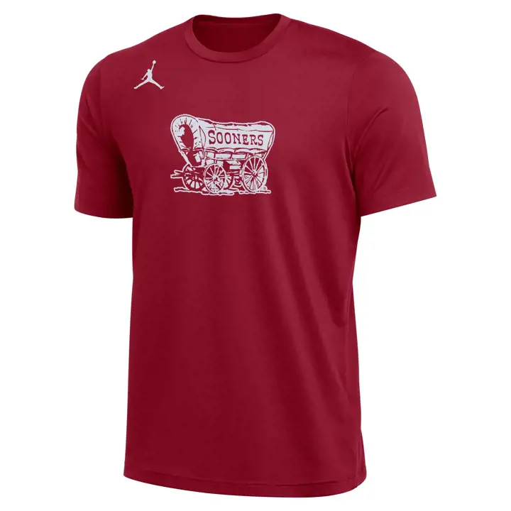 OKLAHOMA SOONERS NCAA DF Débardeur d'entraînement SS 22 cramoisi/blanc