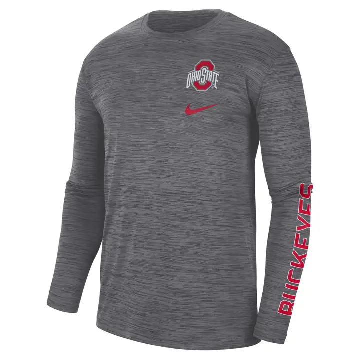 T-shirt manches longues NCAA Velocity GFX OHIO STATE BUCKEYES 22 noir