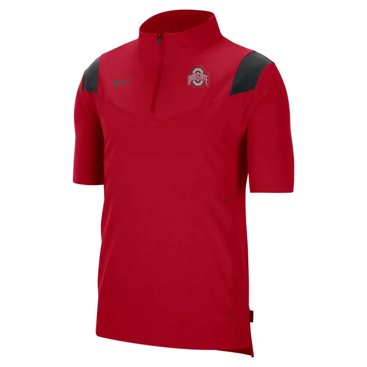 OHIO STATE BUCKEYES Veste d'entraîneur légère NCAA à manches courtes 22