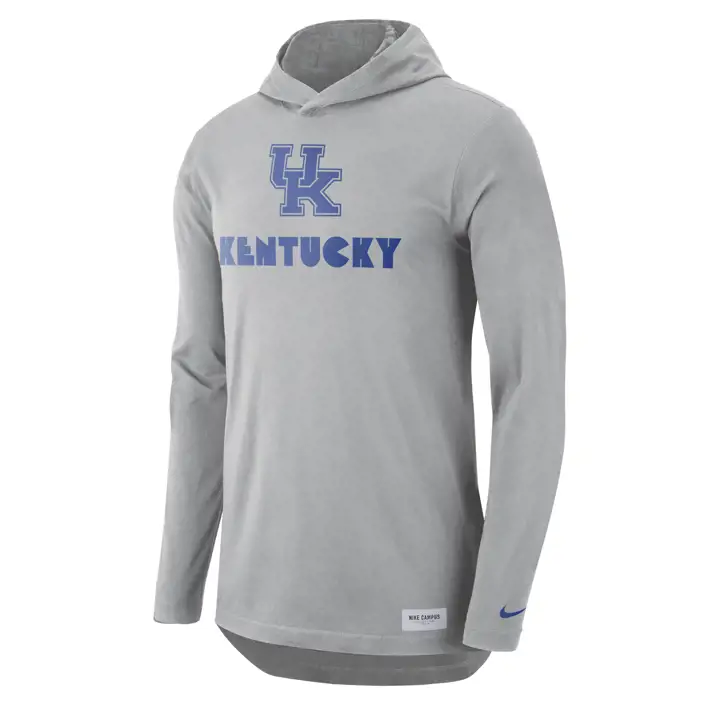T-shirt à capuche manches longues NCAA Kentucky Wildcats 22 silv