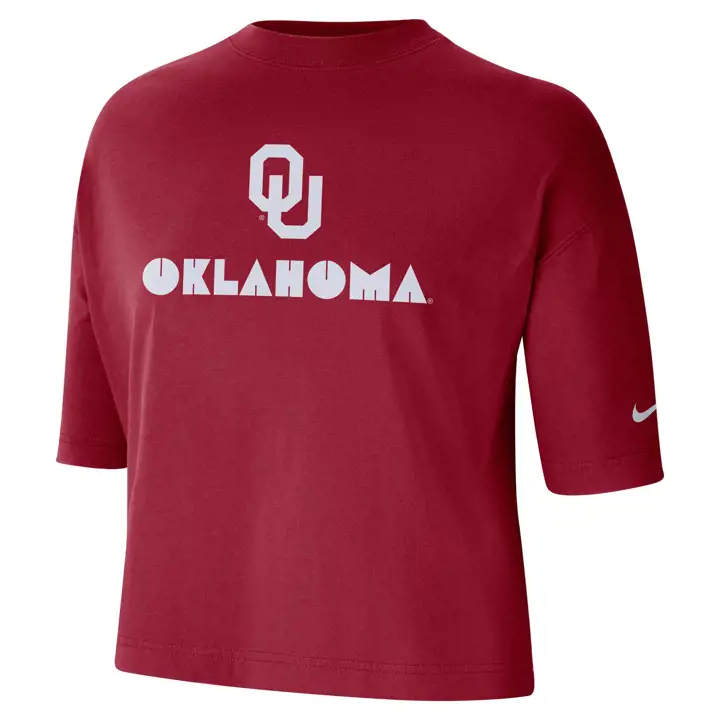 T-shirt court pour femme OKLAHOMA SOONERS NCAA 22 CRIM