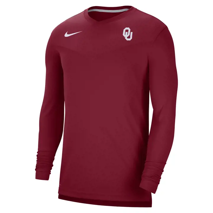 OKLAHOMA SOONERS NCAA UV Coaches LS Top 22 ROUGE/cramoisi/blanc