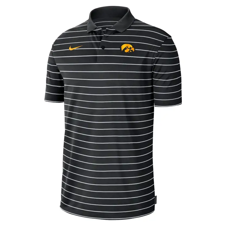Polo de victoire IOWA HAWKEYES NCAA 22 noir/noir/doré
