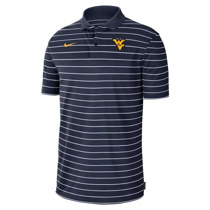 POLO DE LA VICTOIRE DES MOUNTAINEERS DE WEST VIRGINIA NCAA 22 marine/marine/gl
