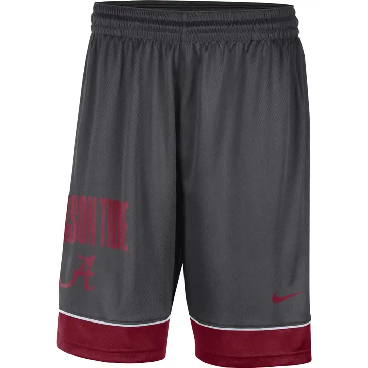 ALABAMA CRIMSON TIDE NCAA Fast Break Short 22 ANTHRACITE/wht
