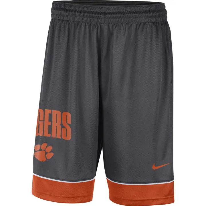 Short de basketball Fast Break NCAA Clemson Tigers 22 anthracite/blanc/orange
