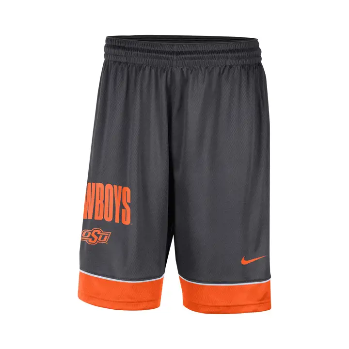 OKLAHOMA STATE COWBOYS NCAA Fast Break Short 22 ANTHRACITE/w