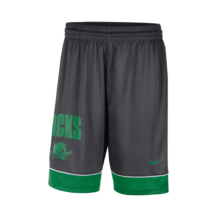 OREGON DUCKS NCAA Fast Break Short 22 ANTHRACITE/blanc/vert