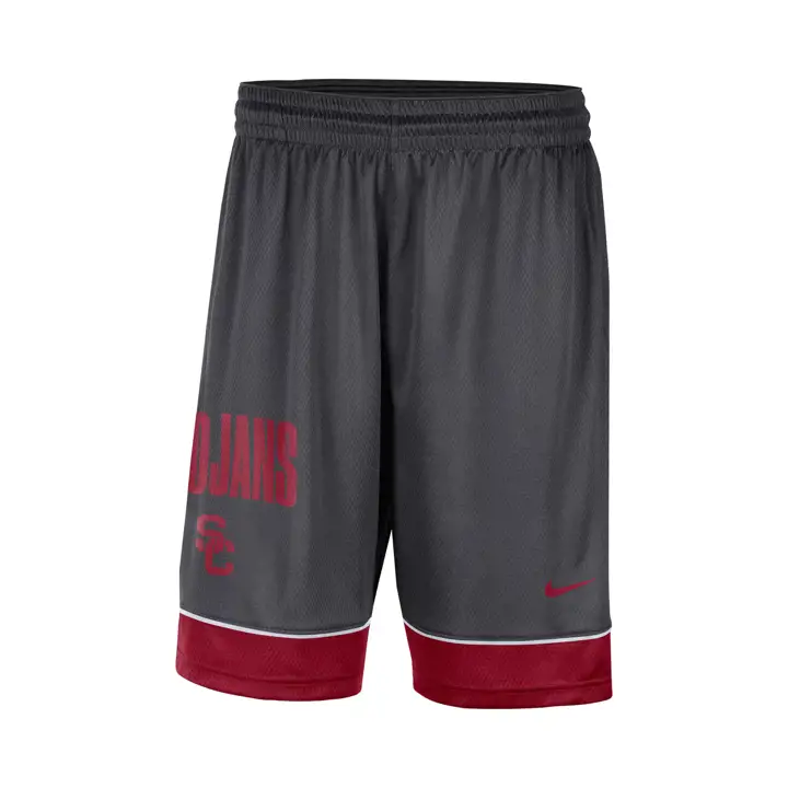 Short USC TROJANS NCAA Fast Break 22 ANTHRACITE/wht/crim