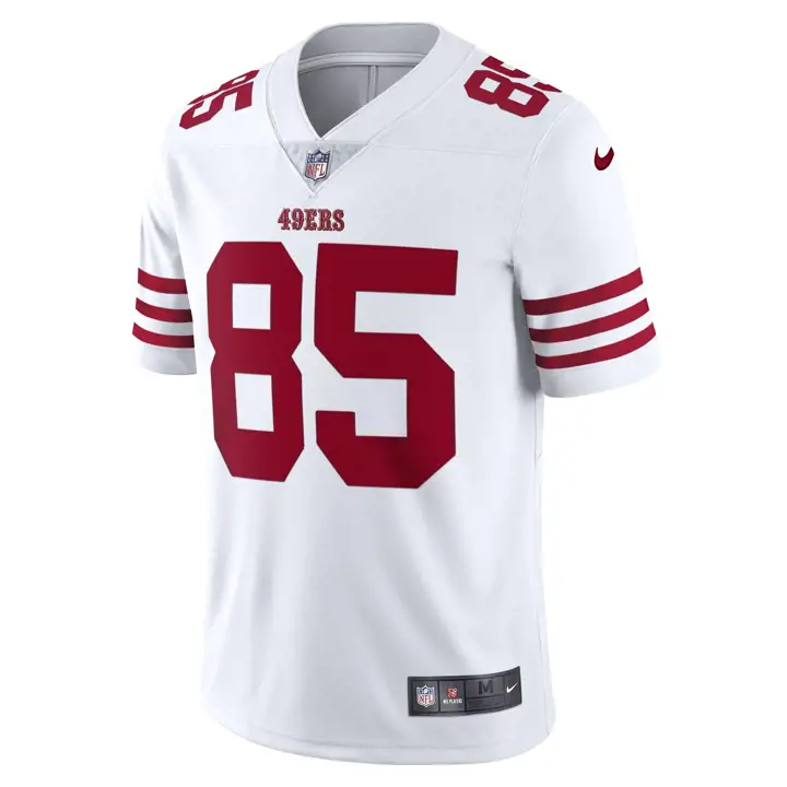 Maillot NFL Vapor Untouchable Limited 49ERS George Kittle BLANC