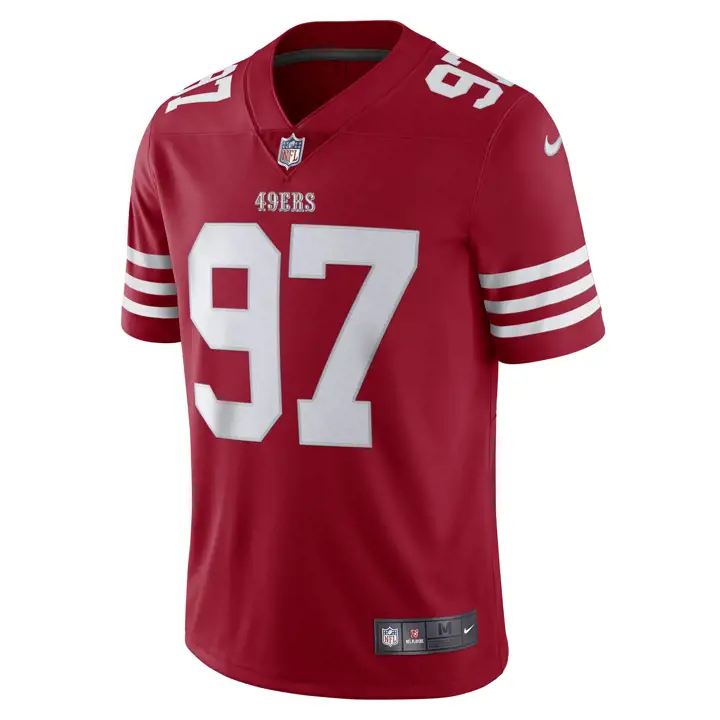 Maillot NFL Vapor Untouchable Limited des 49ers Nick Bosa ROUGE