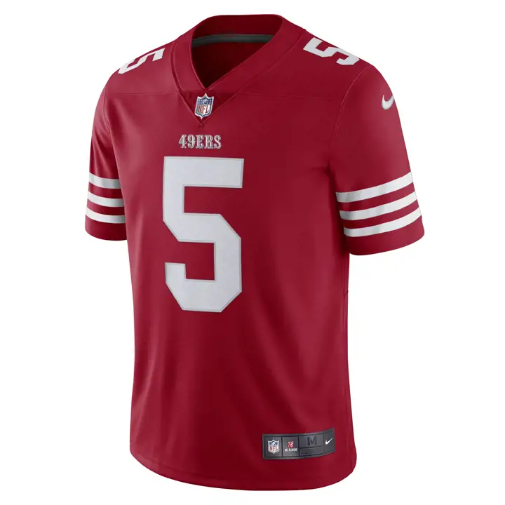 Maillot NFL Vapor Untouchable Limited 49ERS Trey Lance ROUGE