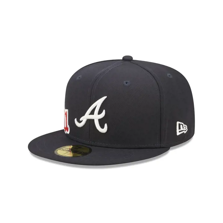 Casquette MLB Atlanta Braves 59FIFTY Navy/Navy/Vert Fendu
