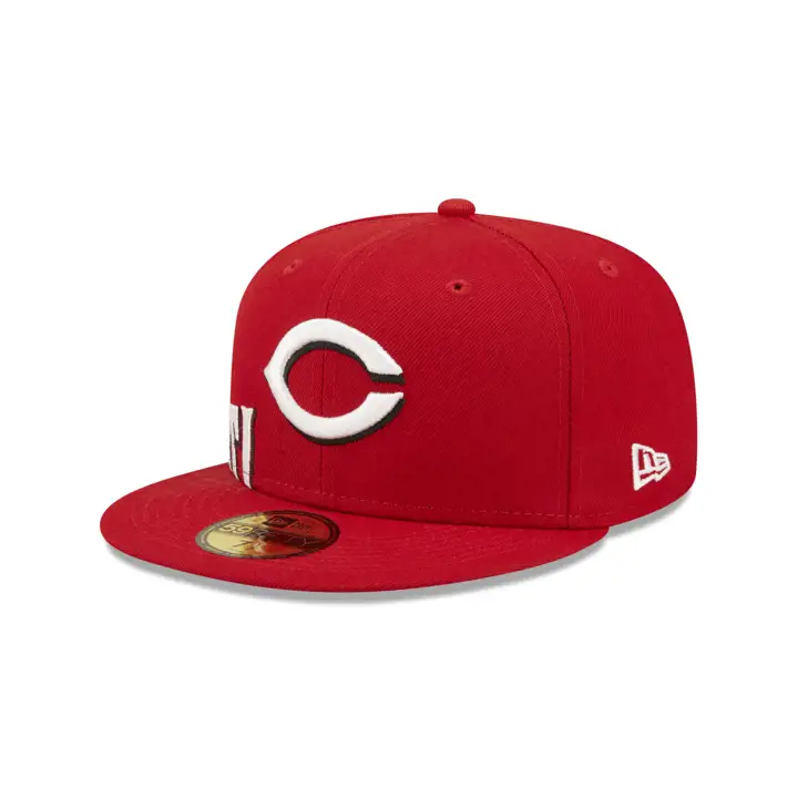 Cincinnati Reds MLB Side Split 59FIFTY ROUGE/ROUGE/VERT