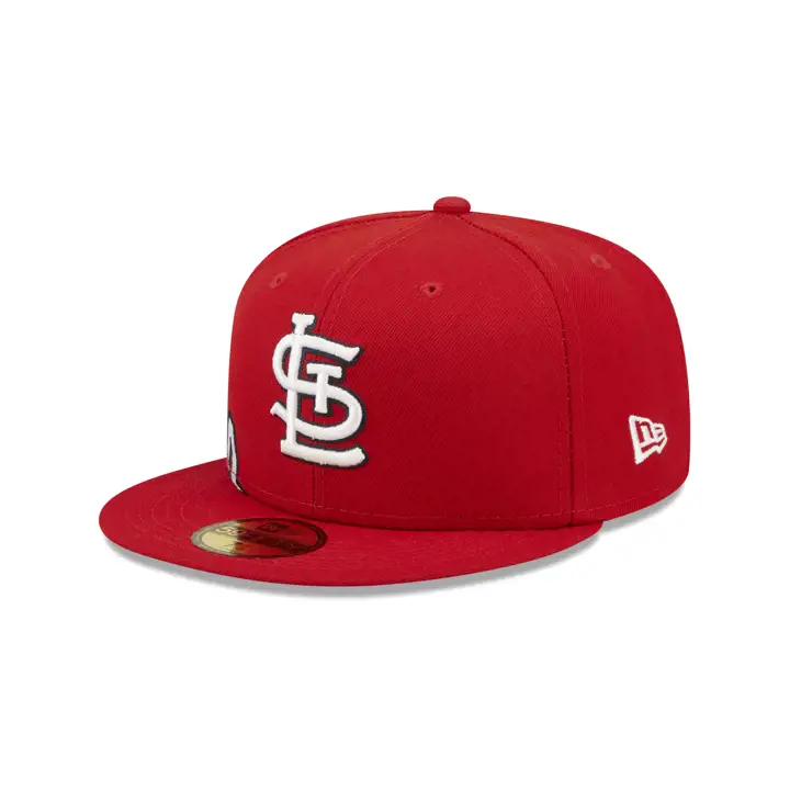 Casquette 59FIFTY Fendue Latéralement MLB des St. Louis Cardinals ROUGE/ROUGE/VERT