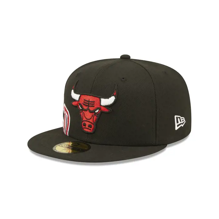 Casquette Chicago Bulls NBA Side Split 59FIFTY Noire/Noire/Verte