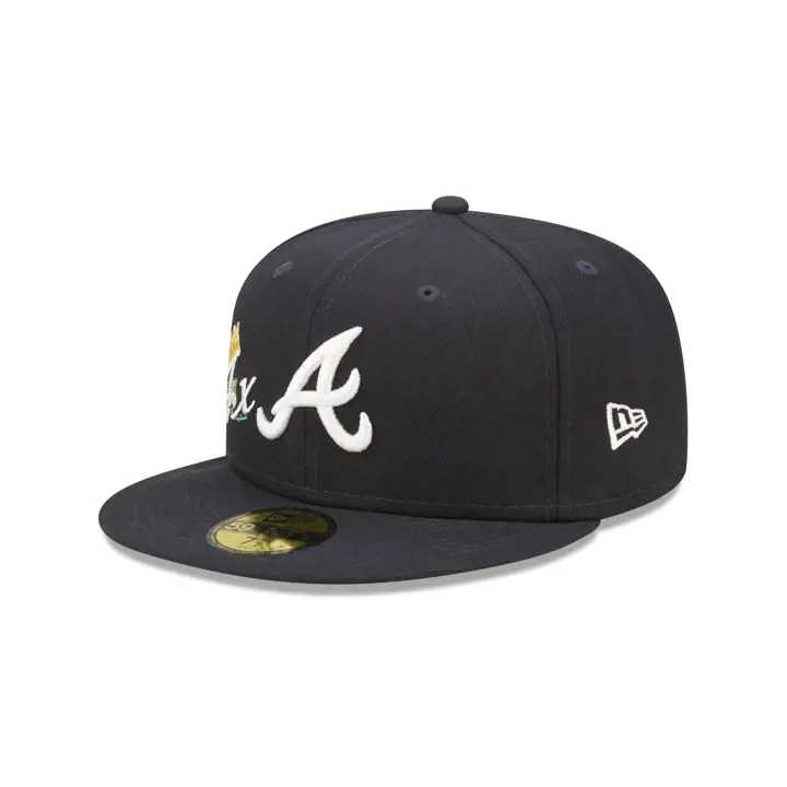 Casquette Atlanta Braves MLB Crown Champs 59FIFTY BLEU MARINE/BLEU MARINE/GRIS