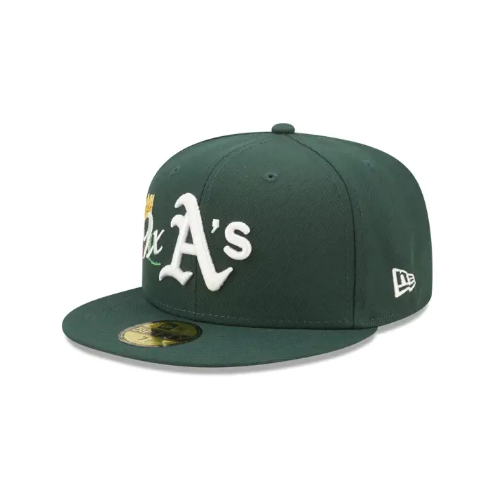 Casquette Oakland Athletics MLB Crown Champs 59FIFTY Vert forêt/Vert forêt/Gris