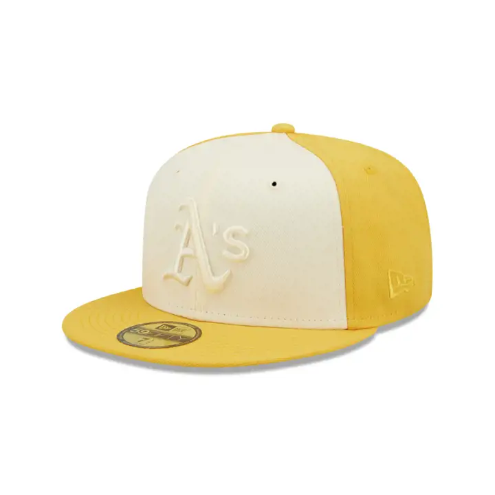 Oakland Athletics MLB Tonal 2 Tone 59FIFTY IVO/YEL/GRY