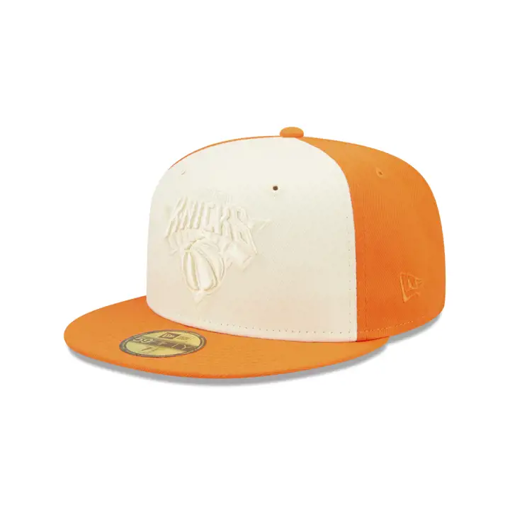 New York Knicks NBA Tonal 2 Tone 59FIFTY IVO/ORG/GRY