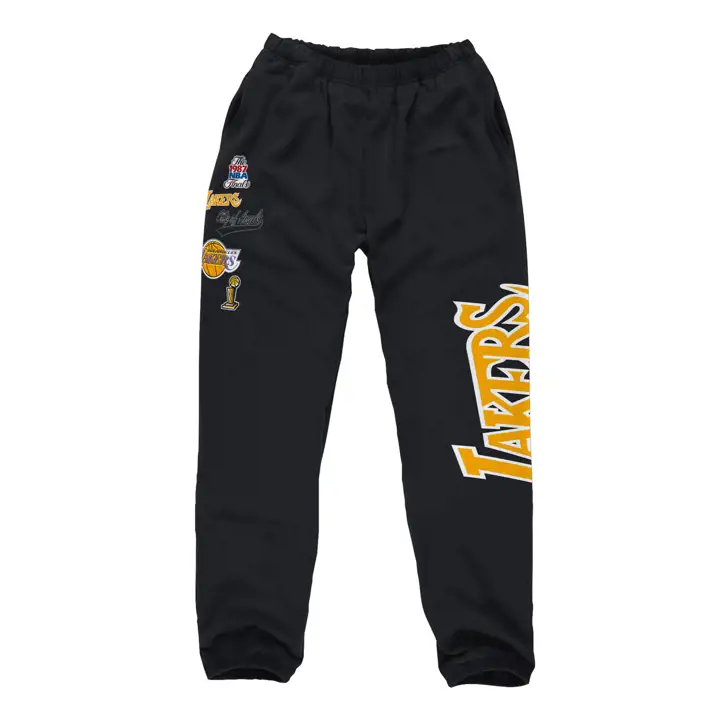 Pantalon de jogging polaire Los Angeles Lakers NBA Champ City noir