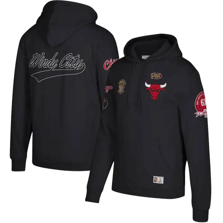 Chicago Bulls NBA Champ City Hoodie noir