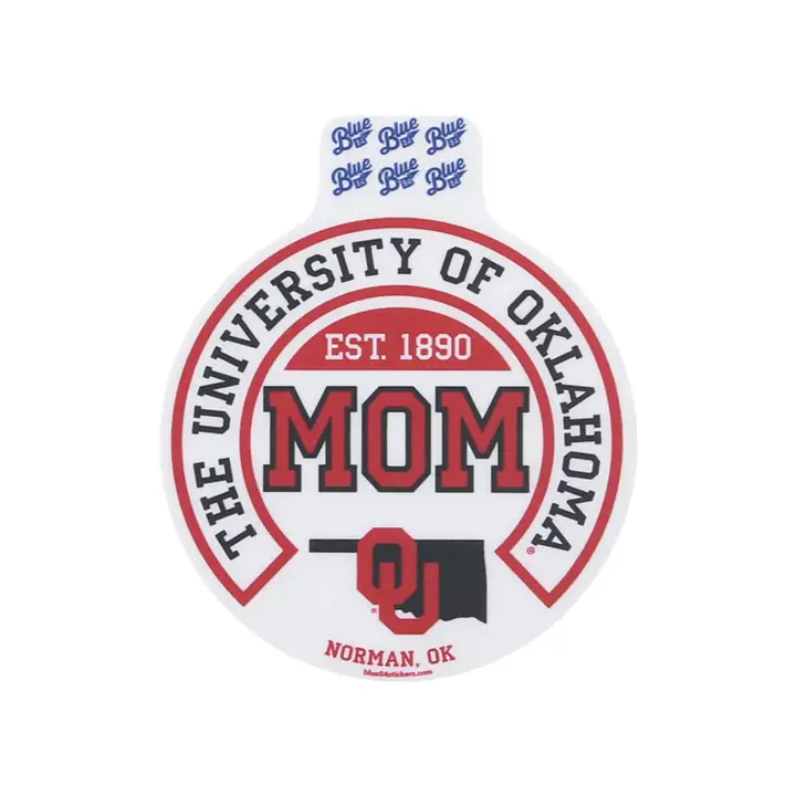 "Autocollant « Maman » des Oklahoma Sooners"