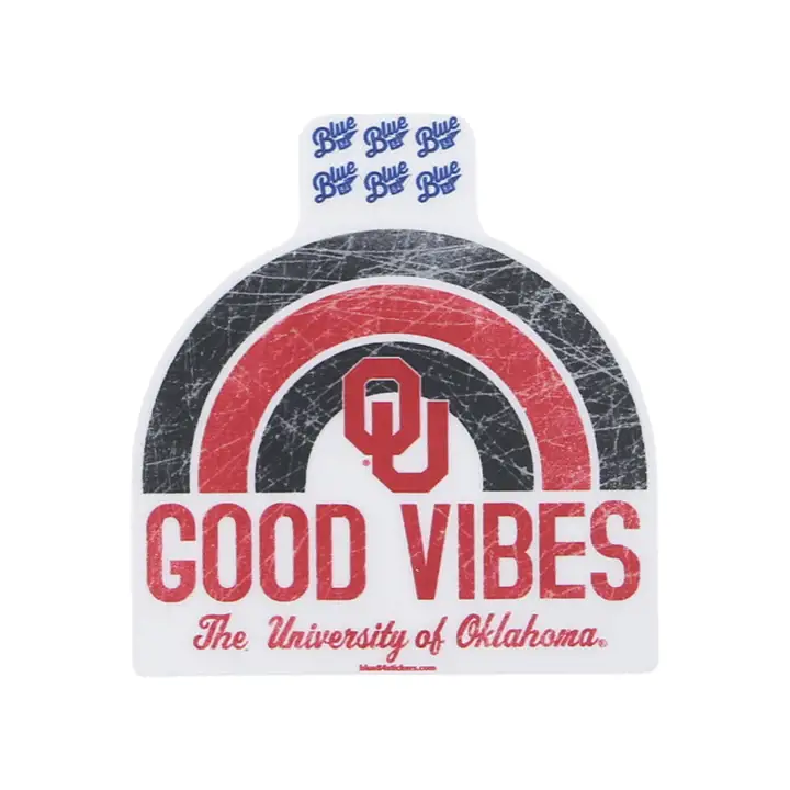 "Autocollant Oklahoma Sooners « Good Vibes »"