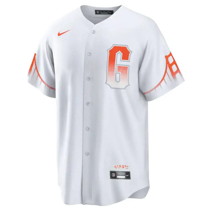 Maillot de joueur réplique MLB Nike City Connect des SF GIANTS, blanc