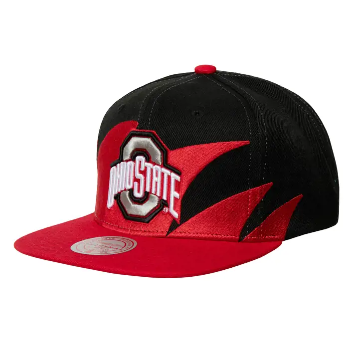 Casquette réglable Ohio St B NCAA Sharktooth rouge/noir
