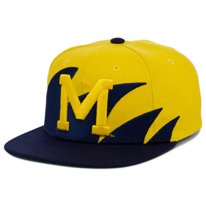 Casquette snapback Sharktooth NCAA MichiganW marine/jaune