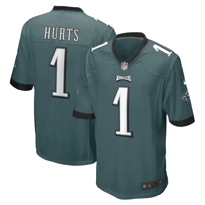 Maillot de match NFL EAGLES (52127) Jalen Hurts vert