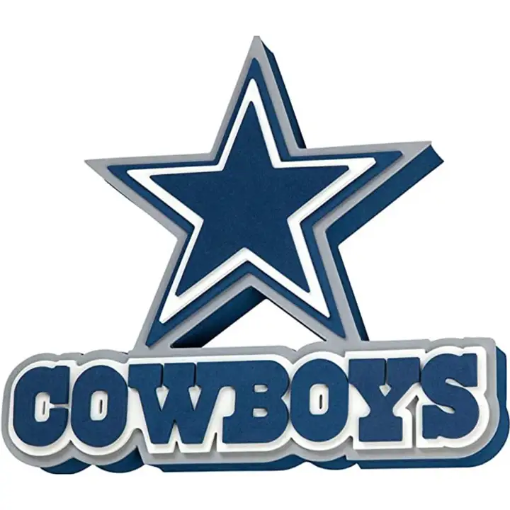 Enseigne murale 3D en mousse des Dallas Cowboys